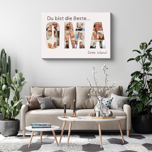 Fotocollage als Buchstaben „Beste Oma“. Personalisiertes Geschenk Oma, Uroma. Fotocollage als Buchstaben „Beste Oma“. Personalisiertes Geschenk Oma, Uroma.