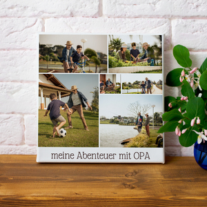 Fotogeschenk für Opa: quadratische Postercollage mit individuellem Text Fotogeschenk für Opa: quadratische Postercollage mit individuellem Text
