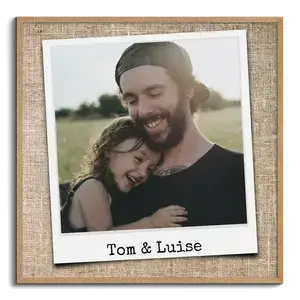 Eigenes Fotoposter im Polaroidstil mit Text selbst gestalten