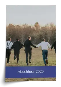 Abschlussfeier-Fotocollage gestalten mit Jahrgang, Schule & Motto