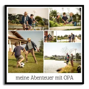 Postercollage für Opa – personalisiertes Fotogeschenk, 6 Fotos, jetzt gestalten