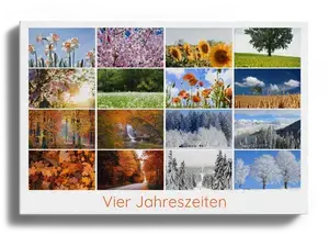 Jahreszeiten-Fotocollage jetzt erstellen – Natur, Landschaft & Tiere im Premiumdruck