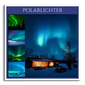 Natur-Fotocollage: Drucke deine Fotos – Polarlichter, Regenbogen, Gewitter in Premiumdruck