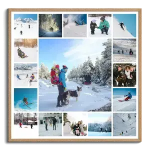 Erstelle deine Winterzauber-Collage mit Skifahren & Familienmomenten!