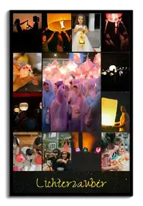 Foto-Collage Laternenumzug Herbst & St. Martin - gestalte deine Lichterzauber-Collage