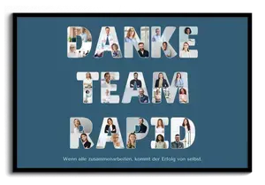 Fotocollage: Danke Team Rapid - Personalisierbar