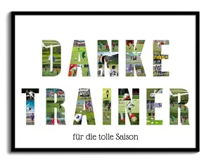 Foto-Collage "Danke Trainer" als personalisiertes Geschenk online erstellen