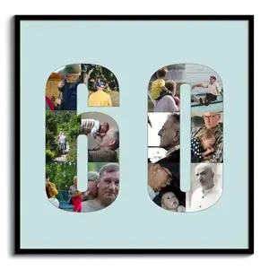 Fotocollage "60" – Erstelle jetzt dein perfektes Geschenk z.B. zum 60. Geburtstag