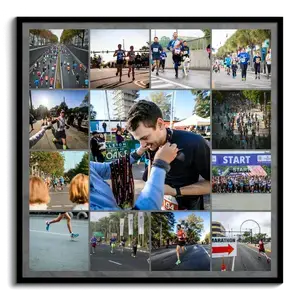 Marathon-Fotocollage für Rennmomente