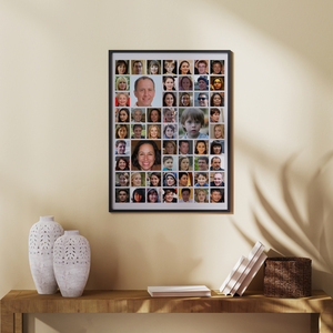 Fotocollage – quadratische Fotos im Raster-Layout mit Variation Fotocollage – quadratische Fotos im Raster-Layout mit Variation