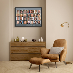 Fotocollage im klassischen Raster als Poster - Querformat 50x70cm Fotocollage im klassischen Raster als Poster - Querformat 50x70cm