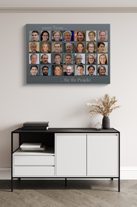 Fotocollage im klassischen Raster als Poster - Querformat 50x70cm Fotocollage im klassischen Raster als Poster - Querformat 50x70cm
