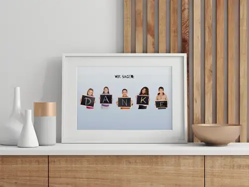 Fotocollage "Danke" für Lehrer・individuell gestaltbar