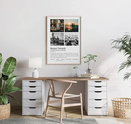 Definitions-Poster 'Bester Freund' personalisierbar