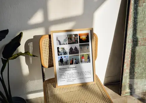Definitions-Poster 'Bester Freund' personalisierbar