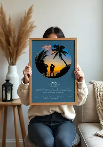 Definitions-Poster 'Liebe' im Duden-Stil personalisiert