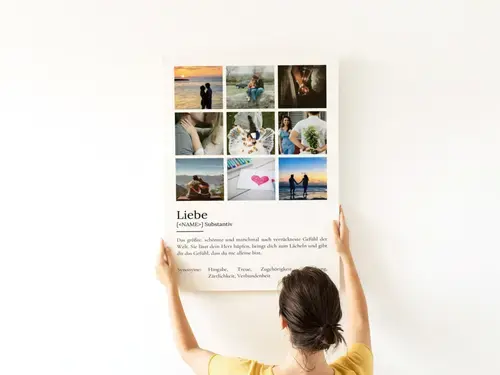 Definitions-Poster 'Liebe' im Duden-Stil personalisiert