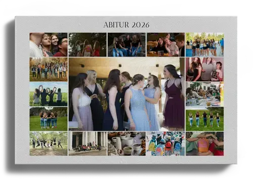 Fotocollage Abitur & Abifeier mit Text