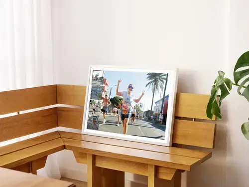 Marathon-Fotocollage für Rennmomente