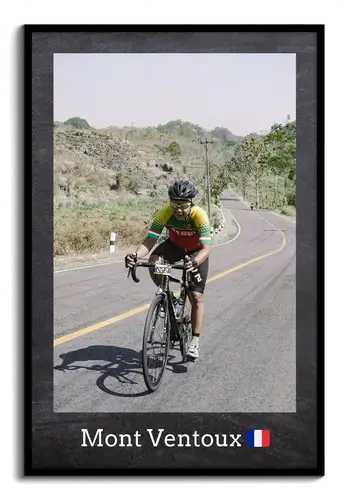 Rennrad-Fotocollage mit individuellem Text