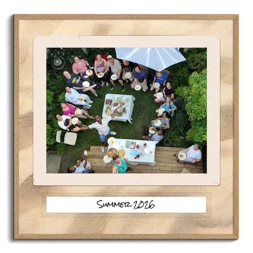 Sommerfest Fotocollage mit Text