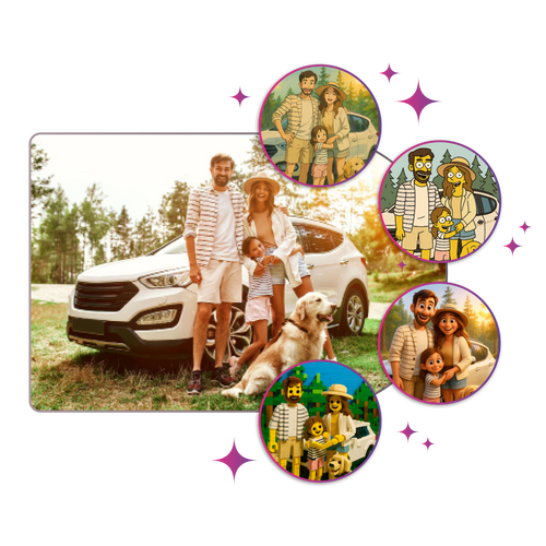 Foto in Anime-Stil umwandeln mit KI, viele Stile