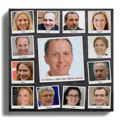 Abschiedsgeschenk zum Ruhestand - Fotocollage selbst erstellen