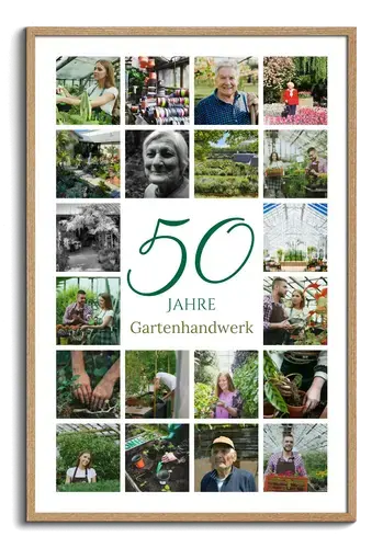 Jubiläums-Zahl-Collage 50 – Firmenjubiläum