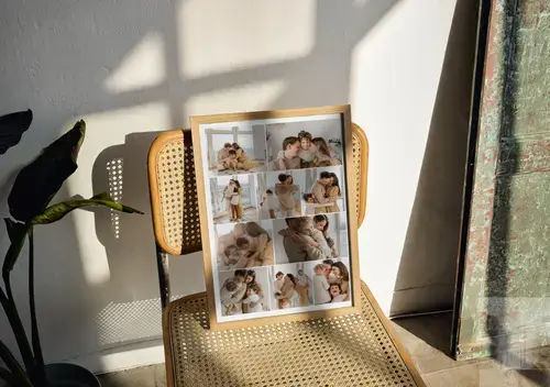 Personalisierte Familiencollage als Poster