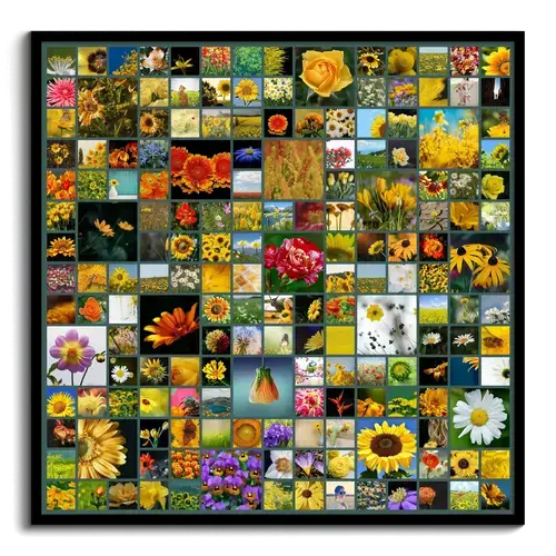 Fotocollage gestalten mit vielen Fotos als Raster mit Variationen