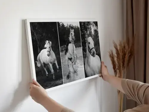 Gedenkposter Pferd mit Foto, Name und Lebensdaten