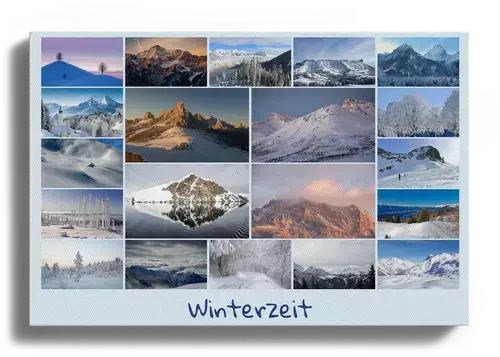 Landschaftscollage: Jahreszeiten-Naturimpressionen