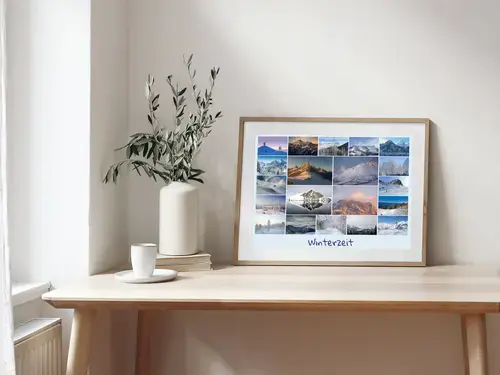 Landschaftscollage: Jahreszeiten-Naturimpressionen