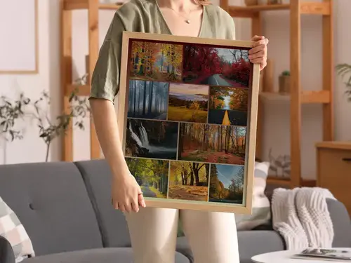 Landschaftscollage: Jahreszeiten-Naturimpressionen