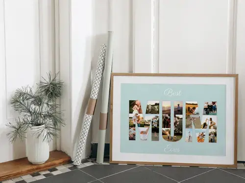 Fotocollage "Best Mum Ever" personalisierbar