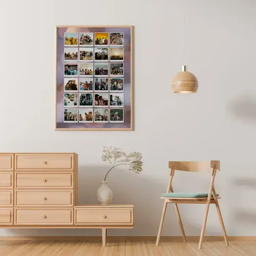 Polaroid-Freundschaftscollage mit Textmöglichkeiten