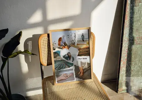 Scrapbook-Collage Urlaubserinnerungen