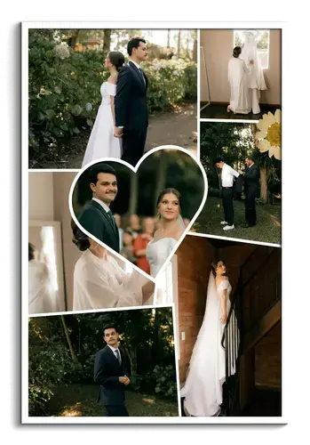 Scrapbook Collage Hochzeit clean