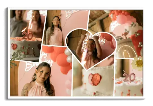 Scrapbook Fotocollage clean Lieblingsmomente