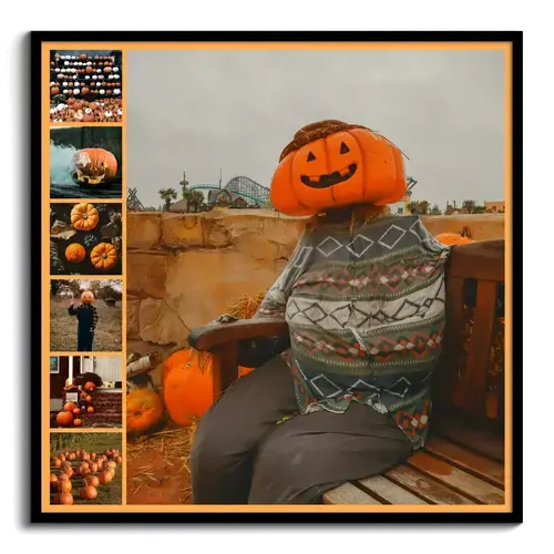 Halloween-Fotocollagen mit individuellem Text