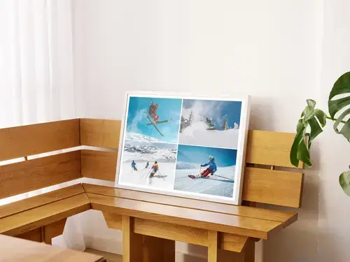 Wintercollage: Landschafts- & Familienmotive