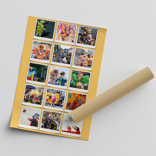 Karneval Foto-Collagen mit individuellem Text