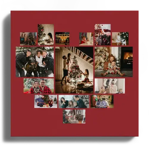 Weihnachtscollage: Erinnerungen teilen