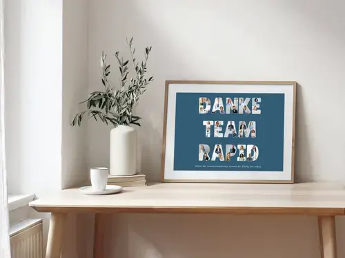 Fotocollage: Danke Team Rapid - Personalisierbar