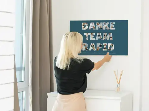 Fotocollage: Danke Team Rapid - Personalisierbar