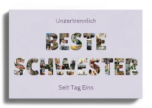 Fotocollage Beste Schwester mit Fotos