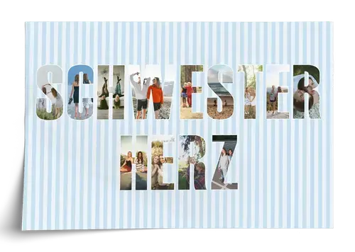 Fotocollage Beste Schwester mit Fotos