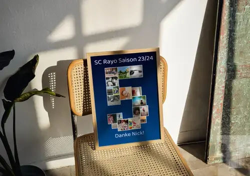 Fotocollage Zahl '5' – personalisierbar