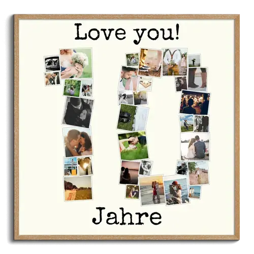Fotocollage "10" erstellen. Aus bis zu 100 Bildern für besondere Anlässe! Fotocollage "10" erstellen. Aus bis zu 100 Bildern für besondere Anlässe!