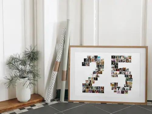 Zahlencollage '25' für Jubiläen und Feiern